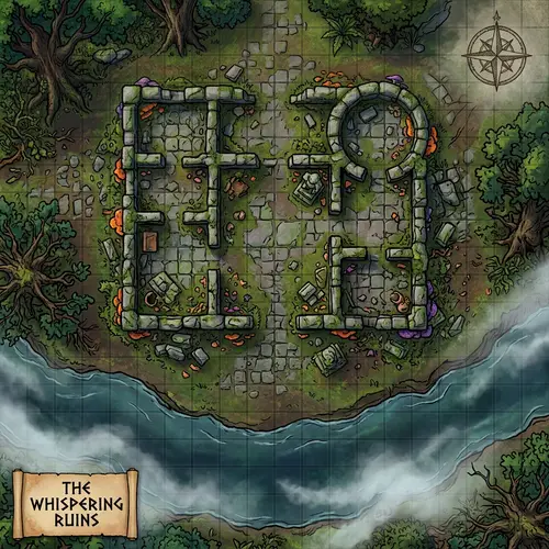 Spooky Bronze Age Ruins | DnD Art