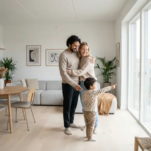 Luxury Family Home in Scandinavian Design | Happy Family of Three