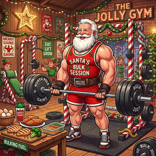 Santa Claus Bulking Season: Festive Fitness with Protein Nutrition