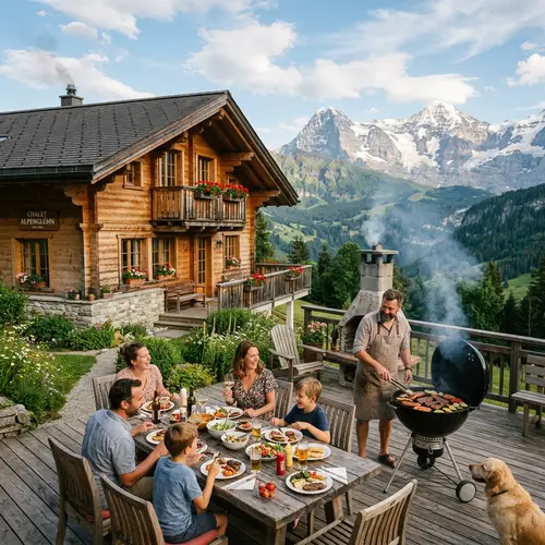 Chalet and BBQ: Perfect Outdoor Experience