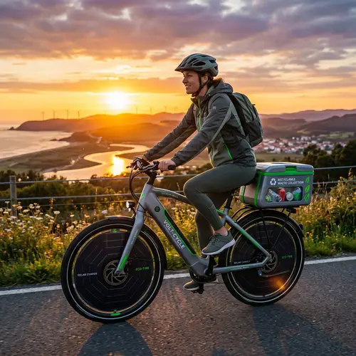 Futuristic Electric Bicycle for Sustainable Living