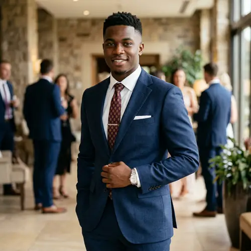 Stylish Suits and Low Taper Haircuts