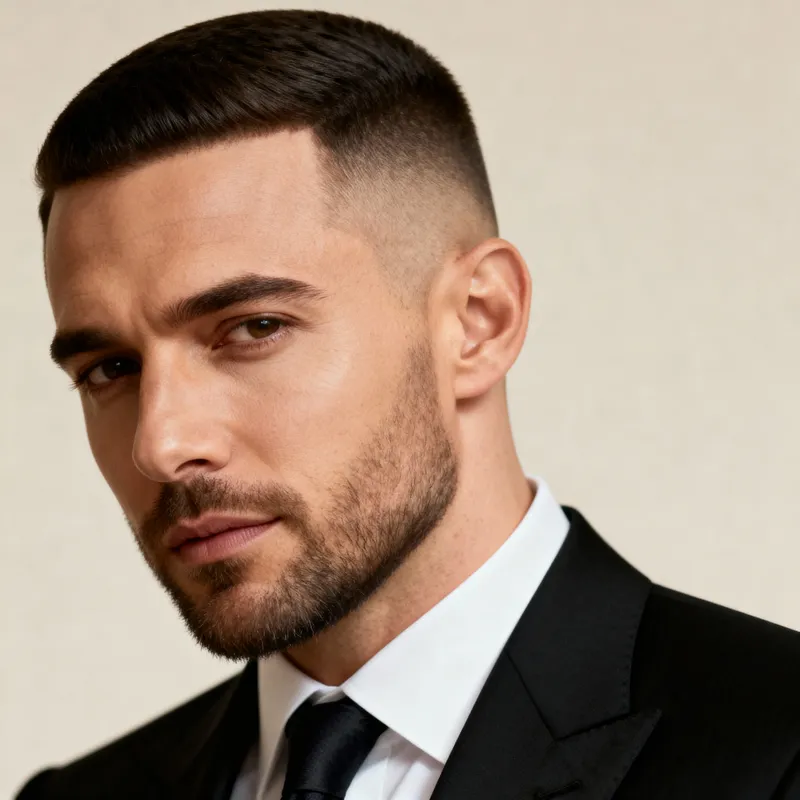 Stylish Suits and Low Taper Haircuts