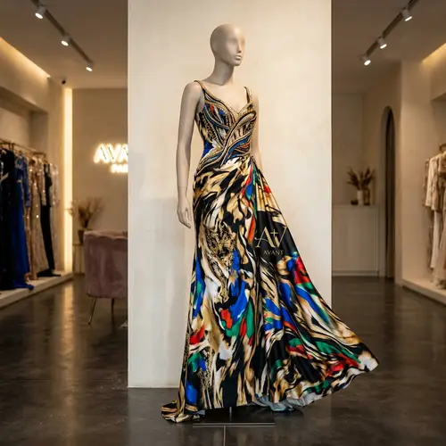 Elegant Floor-Length Gown by Sama Fashion