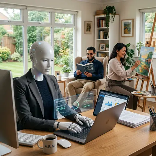 AI Management of Automated Business in a Harmonious Setting