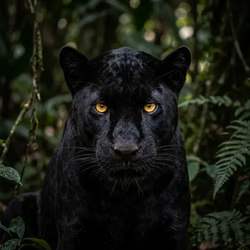 Stunning Black Panther with Captivating Eyes