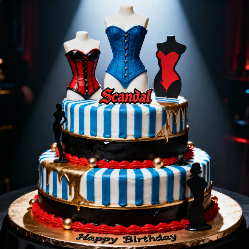 Jean Paul Gaultier Scandal-Themed Birthday Cake