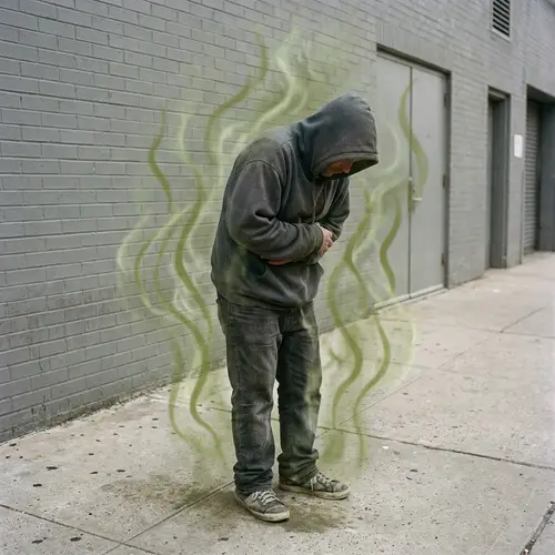 Unidentifiable Humanoid Emitting Unpleasant Smell