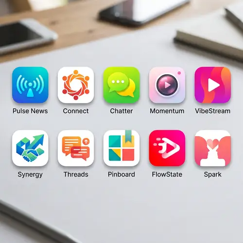 Modern Android App Icons for Twitter, Facebook & More