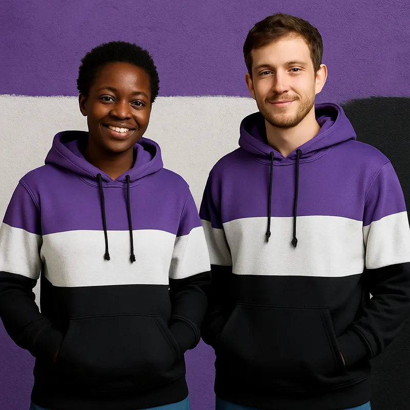 Matching Hoodies on Stylish Background