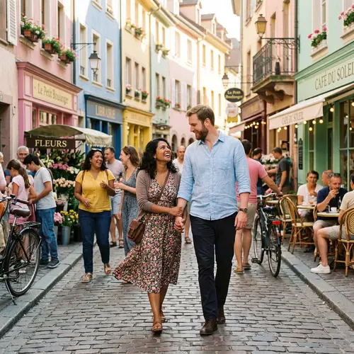 Whimsical Romantic Street Photography in Pastel Colors