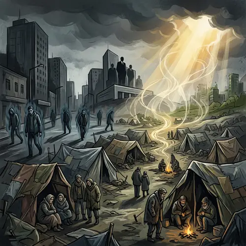 America Economic Collapse: Tent Cities, Drug Addicts, Satanists, Destruction by God