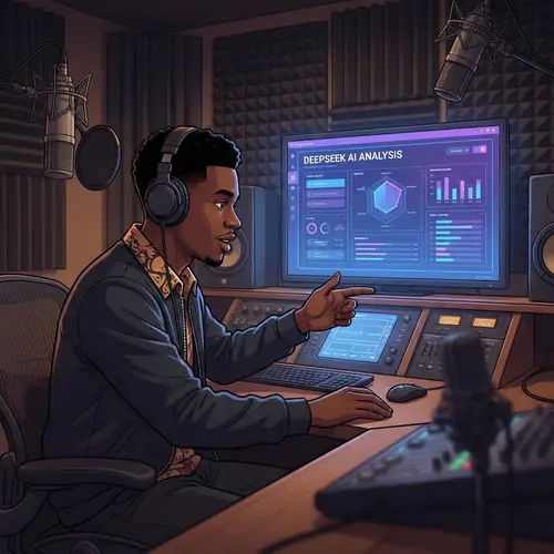 Young African American Analyst in Studio Setting