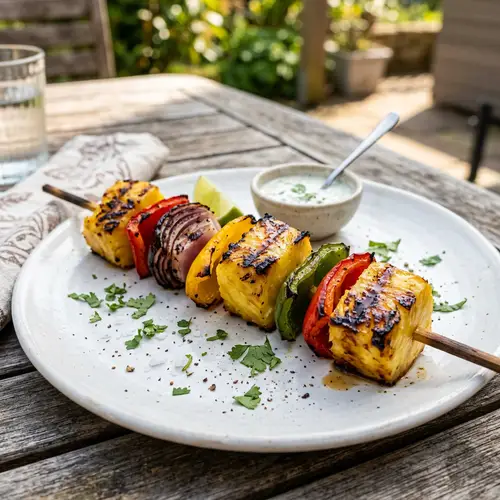 Delicious Pineapple Kebab Recipe | Grilled Tropical Skewer