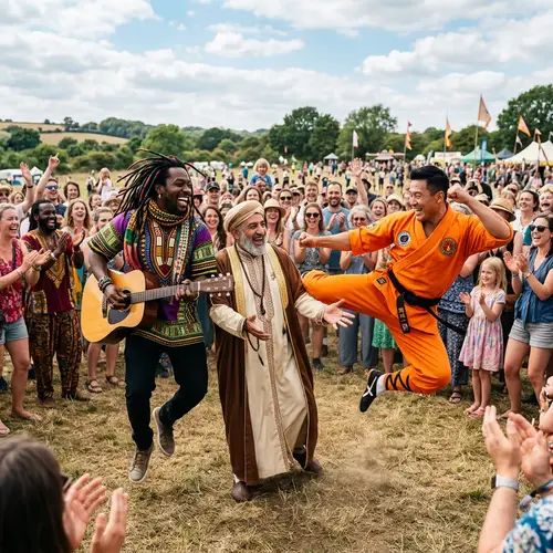 Kanye Vs Jesus Vs Goku Battle: Light-hearted Play Fight