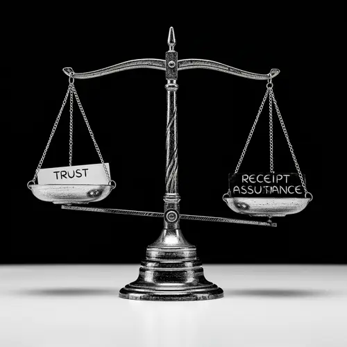 Trust vs Receipt Assurance: A Balanced Perspective