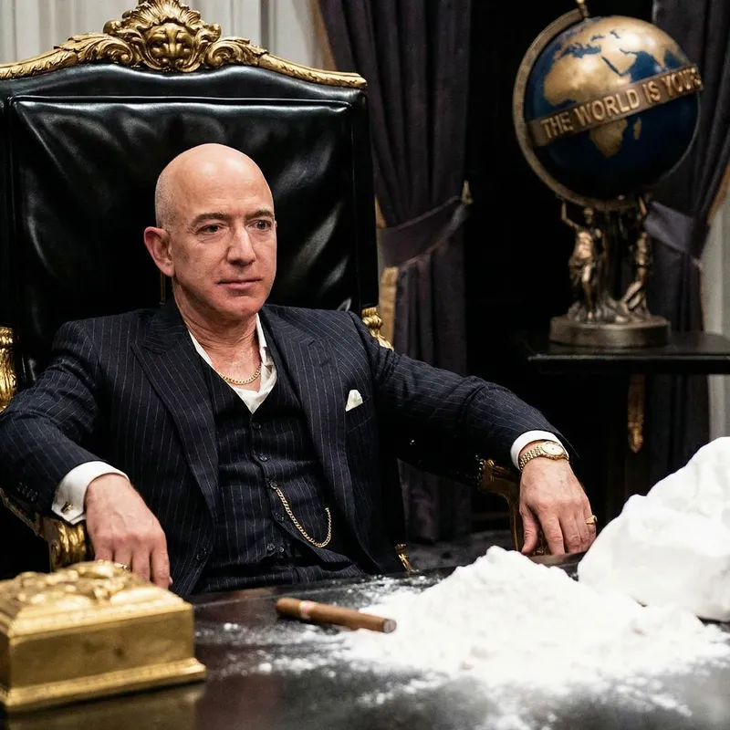 Jeff Bezos as Tony Montana - Unbelievable Art Mashup