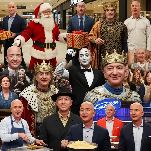 Funny Jeff Bezos Costume Collage