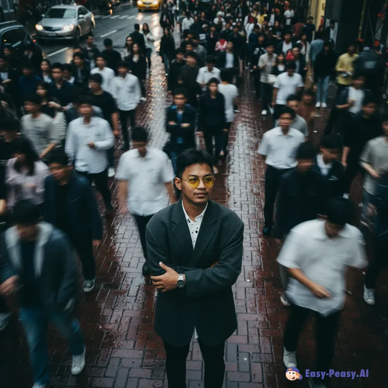 Cinematic Street Portrait in a Brick City