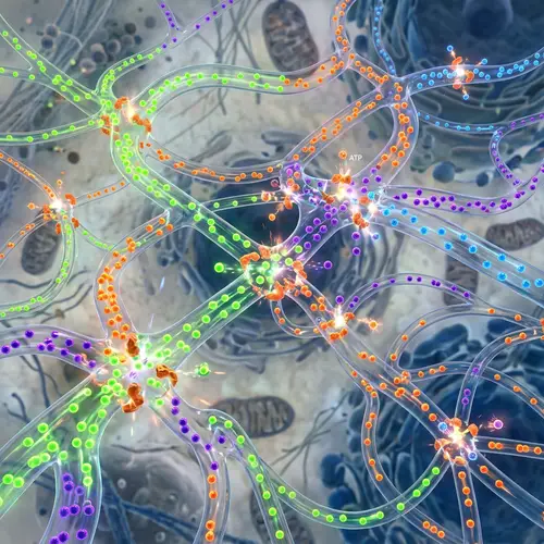 Abstract Cellular Metabolism Art Visuals