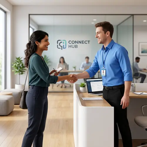 3D Customer-Customer Service Rep Handshake Interaction