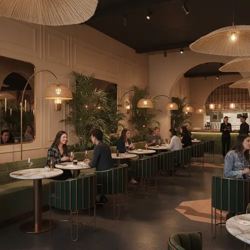 Speed Dating Vibes with Lush Greenery