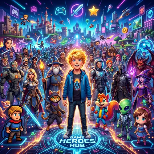 Diverse Computer Game Characters with a Blond Boy | Website