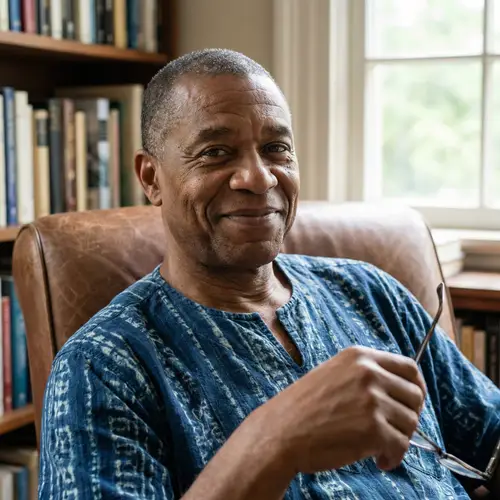 Middle-Aged Black Man: Aura of Quiet Strength & Dignity