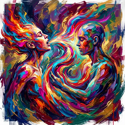 Emotional Communication in Vibrant Abstract Art
