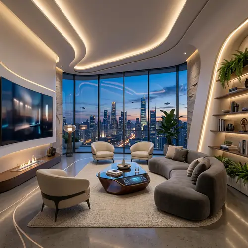 Stunning Futuristic Living Room Design Ideas