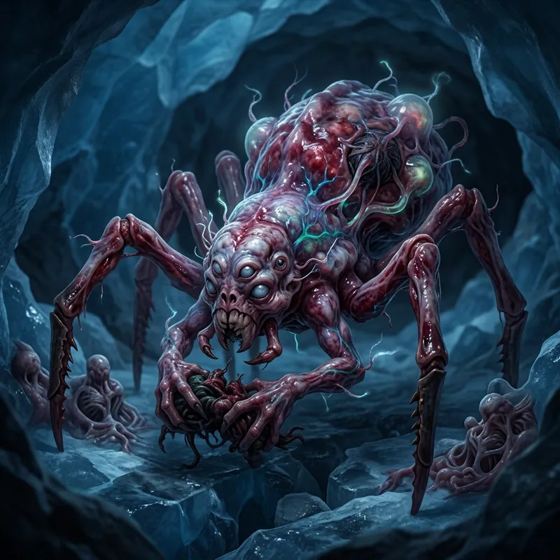 Terrifying Psionic Spider Monster in Antarctica