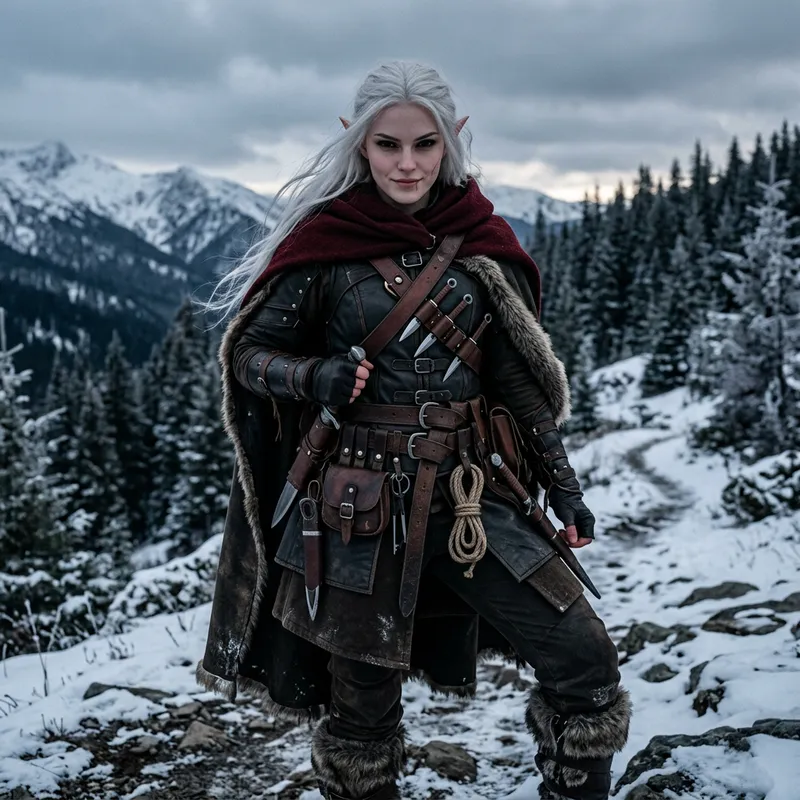 Mysterious Half-Elf Rogue | Disciplined and Mischievous Character Mysterious Half-Elf Rogue | Disciplined and Mischievous Character