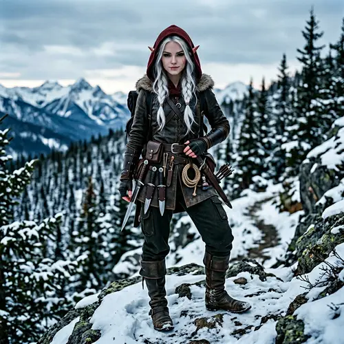 Half-Elf Rogue Girl with Mischevious Look | North Character