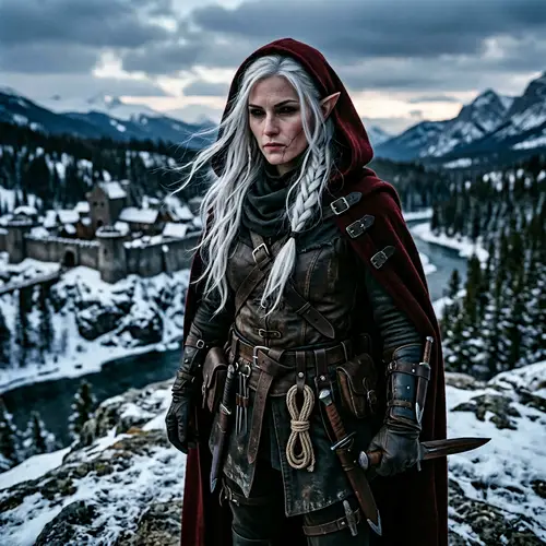 Half-Elf Female Rogue | Disciplined Yet Mischevious Character