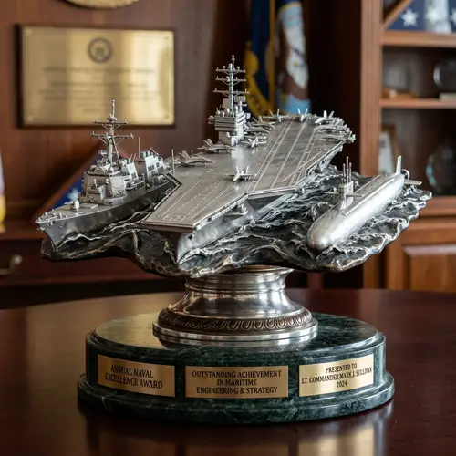 Nautical Trophy: Destroyer Ship, Aircraft Carrier, Submarine