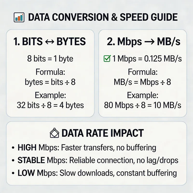 Bits to Bytes: Understanding Data Rates Explained
