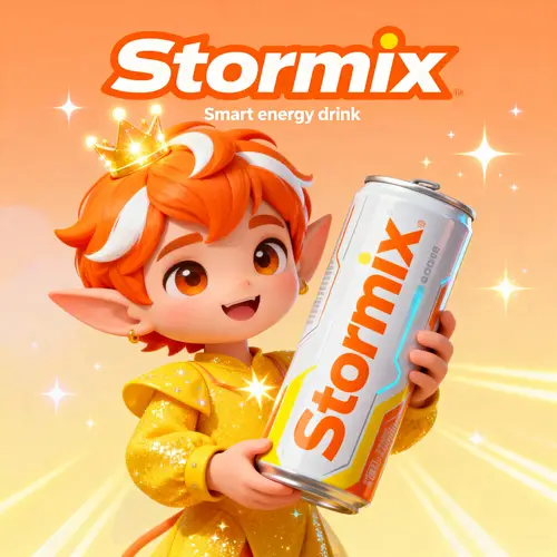 Magical Goblin Mascot for Stormix Energy Drink