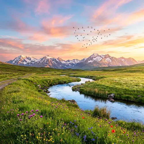 Breathtaking Natural World bathed in Soft Light