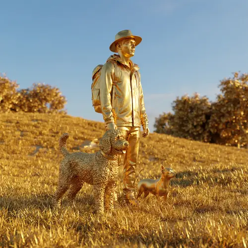 Transform Your Image into a Golden Statue