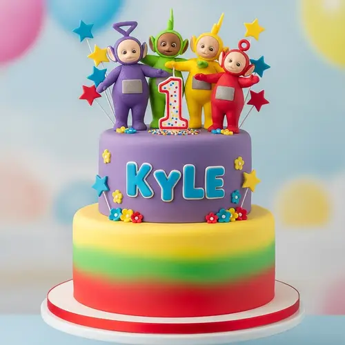 Teletubbies Cake Design for Kyle's 1st Birthday