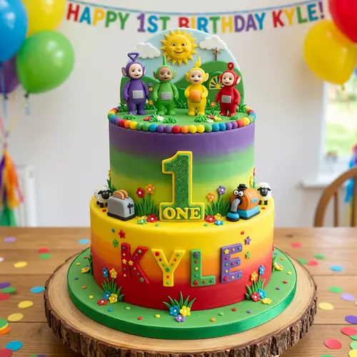 Teletubbies Cake Design for Kyle's 1st Birthday