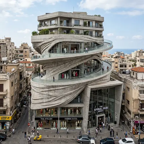 Unique Fashion Hub Building in Dense Beirut Area | Design Concept