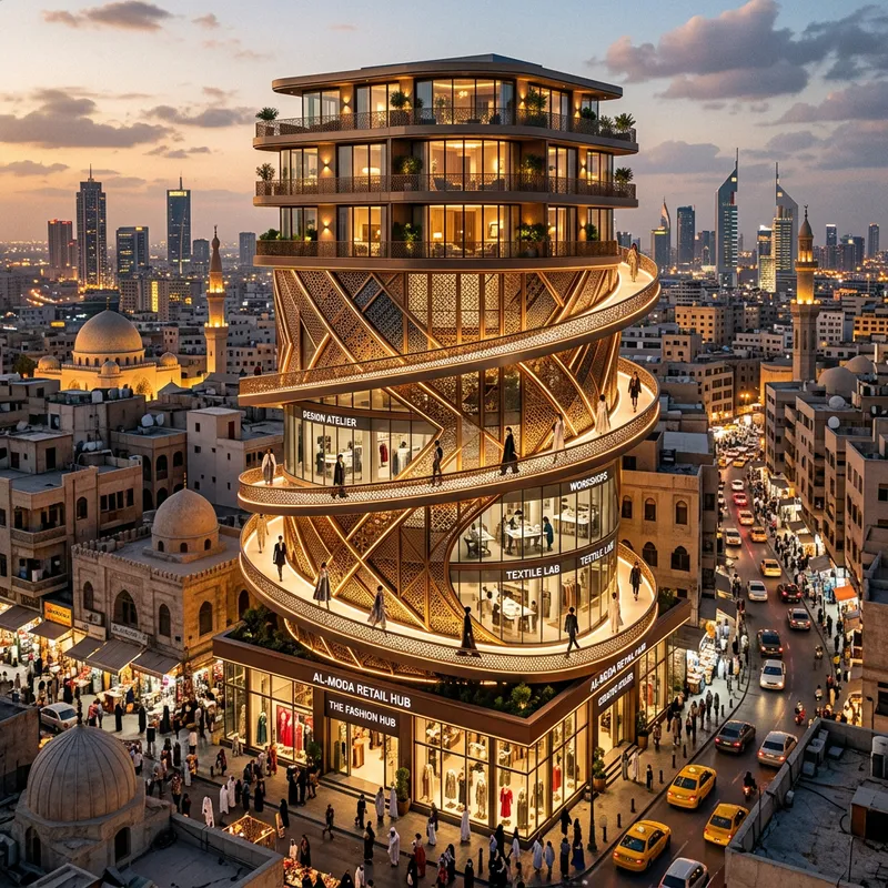 Fashionista's Dream Building: Retail, Workshops, Runway, Residences Fashionista's Dream Building: Retail, Workshops, Runway, Residences