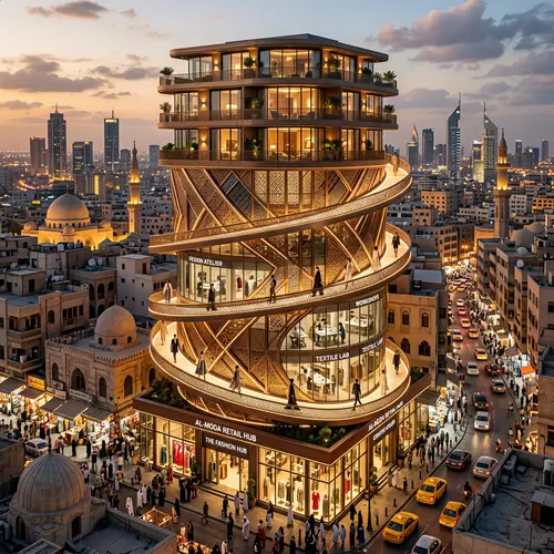 Fashion Hub Building in Beirut - Retail, Workshops, Runway, Residences