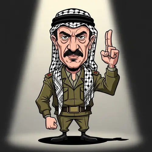 Yasser Arafat Cartoon Caricature Artwork