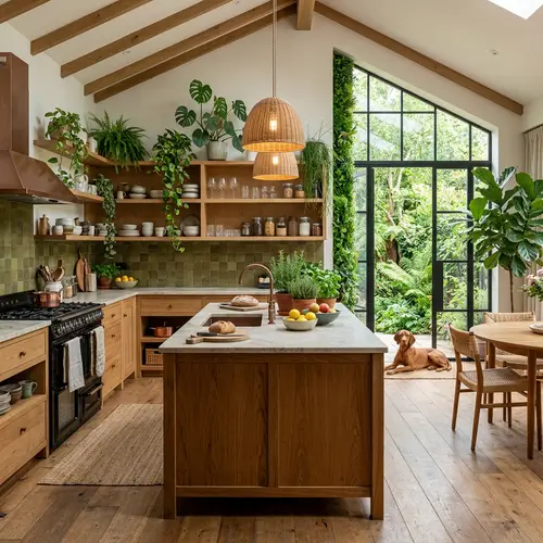 Stunning Biophilic Kitchen Design Photography