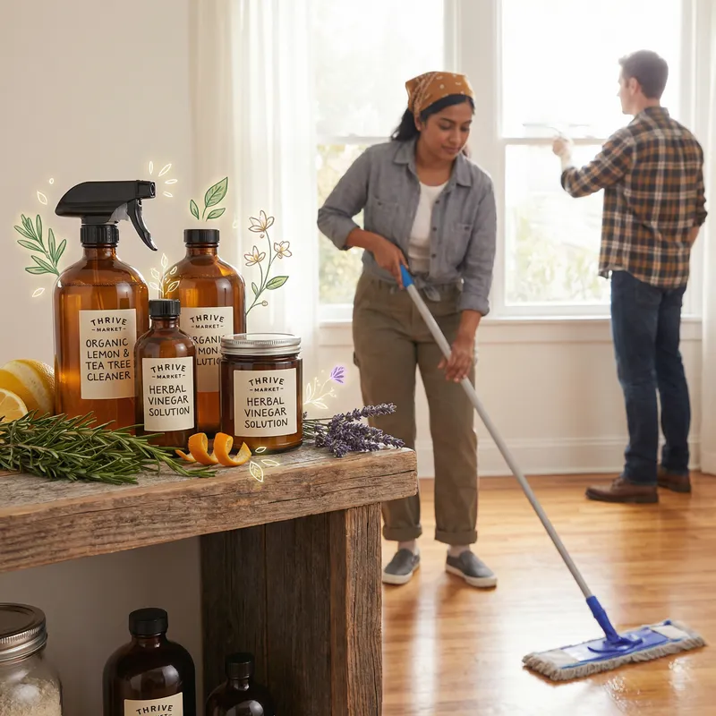 Natural Cleaning: Conquer Your Home's Mess with Thrive Market's Organic Solutions