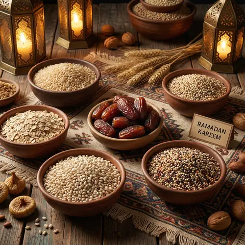 Healthy Ramadan Whole Grains: Brown Rice, Oats, Barley & Quinoa