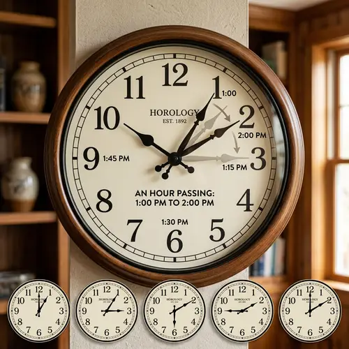 Experience One Hour: A Traditional Clock's Movement