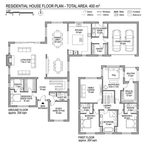 Spacious 5-Room Residential House - 400 sqm